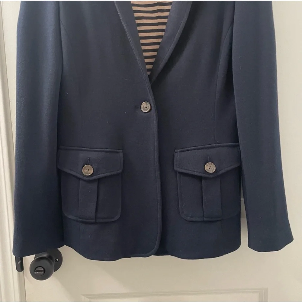 Tory Burch Tailored Blazer – Navy | Classic Luxury Staple
